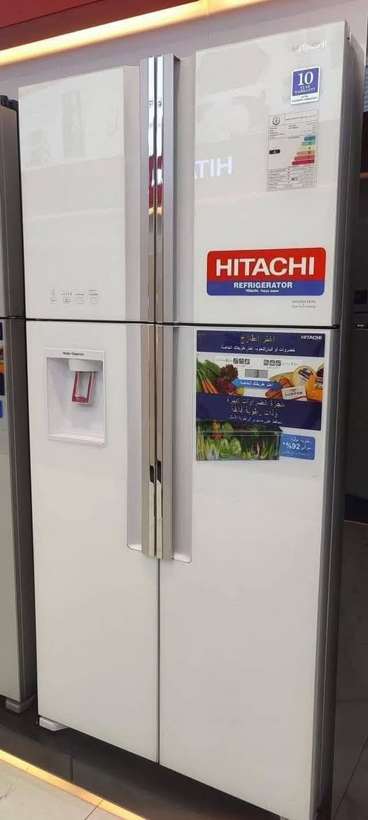 جملة+مفرد/رجع توفرت من جديد لكثرة الطلب❤️
ثلاجة هيتاشي اربع ابواب تايلندي ألمنشأ🇹🇭🇹🇭🇹🇭 
ضمان 10 سنوات صيانه مجانيه موقعي♥️❄️❄️❄️

 حجم كبير 
🎉حجم 25 قدم
4باب🎉
الارتفاع 181سم العرض 86سم العمق 70سم
الضمان 10 سنوات موقعي بداخل منزلك
بالوان مختلفه .....

فيلي ......
عسلي..
اسود...
جوزي..
ماروني...
ابيض....

ذات مواصفات عالمية
-------------
1-نضام التحكم بل عاكس
2-تبريد ثنائي المراوح
3-بدون موازن
4-التبريد الفعال عند درجة حرارة 60م
5-حافظ البرودة لمدة طويلة
6-المستشعر الحراري الاقتصادي
7-حجرة قابلة لاختيار الوضع
8-حجرة خظراوات كبيرة وذات رطوبة فائقة
9-لوحة تحكم بإضاءة LED
10-نانوتيتانيوم
11-رفوف من الزجاج المقوى
12-قالب ثلج قابل للدوران ومتحرك

للحجز والاستفسار *********** واتساب
للحجز والاستفسار *********** واتساب  

الموقع: بغداد كرادة خارج 

تتوفر خدمة التوصيل مجاني كافة مناطق بغداد ❤️
