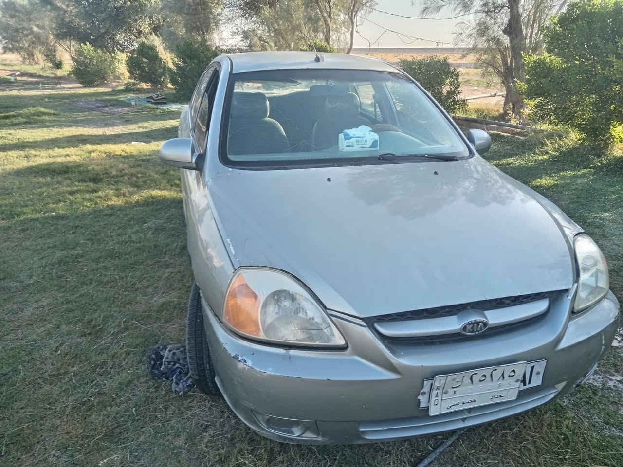 للبيع كيا ريو موديل 2003 مبدل بيها جاملغ امامي جهة السايق رقم بغداد مشروع وطني  تحويل مباشر وكاله عامع الي يعجبك شرط كير ومحرك لانقص ولايبخر صدر جديد تخم تاير جديد باتري جديد كهربائيات كله شغاله مرشوش جماليه سياره مال صديج حلوه متوزي وريد ابيع السعر 40$و بيها مجال الشراي يتصل على هاذه الرقم ***********
