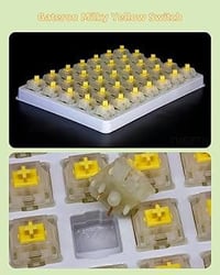 Gateron Milky Yellow • مفاتيح ميكانيكية • مشحمة مصنعياً