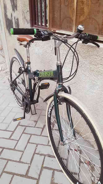 GRUISER صناعة يابانية معدن حديد مخفف كير سحب دفع 3×7ويل اللمنيوم ويل اللمنيوم طبقتين بريكات أمامي خلفي شغال دراجة وضع حاوية كاملة من اي نقص السعر ١١٠ مكاني بغداد مدينة الصدر ***********
