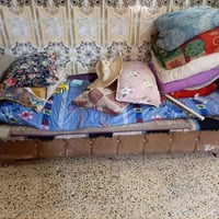 سرير نفر خشب بي ملحق جوه لفراش كبير بس فوكه غراض   مكدرت اصوره خشب قوي...