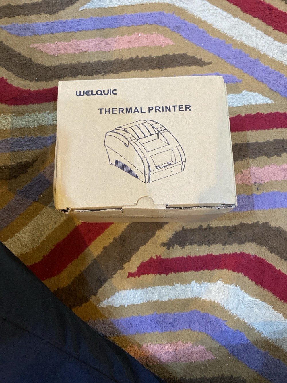 سلام عليكم للبيع قارئ باركود وطابعة حرارية يستخدم للمطاعم والصيدليات والسوبر ماركت القطعتين جديد مال امزون وشغالات مكاني الدورة 