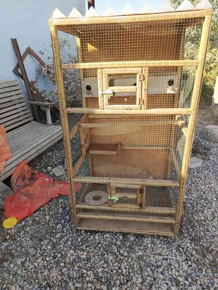 السلام عليكم اقفاص الطيور للبيع
العدد 3 الكبير ب60 ألف والوسط ب30 والصغير ب20 العنوان بعقوبة قرب تقاطع القدس 
***********
