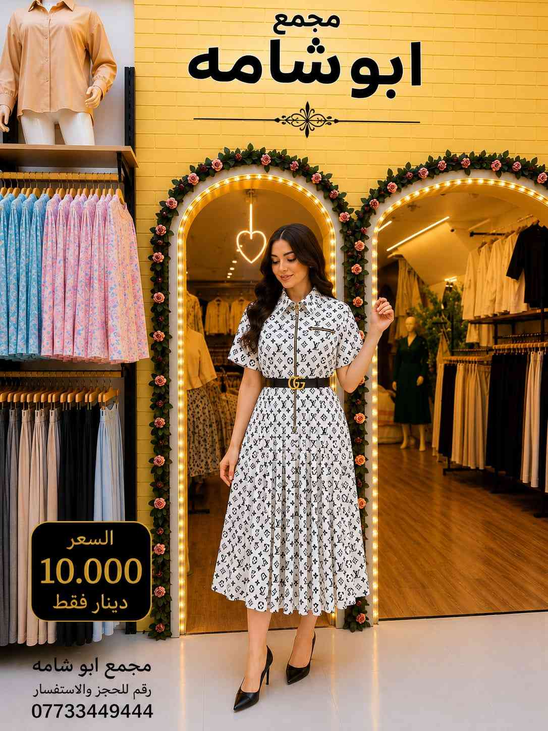 💖 السعر 10,000 دينار فقط 💖 ✨ فستان موديل 90 بتصميم أنيق وخامة مميزة، مناسب للإطلالات اليومية والمناسبات. 📍 متوفر الآن في مجمع أبو شامه 📞 للاستفسار والحجز: *********** سارعوا بالحجز قبل نفاد الكمية 🌷
