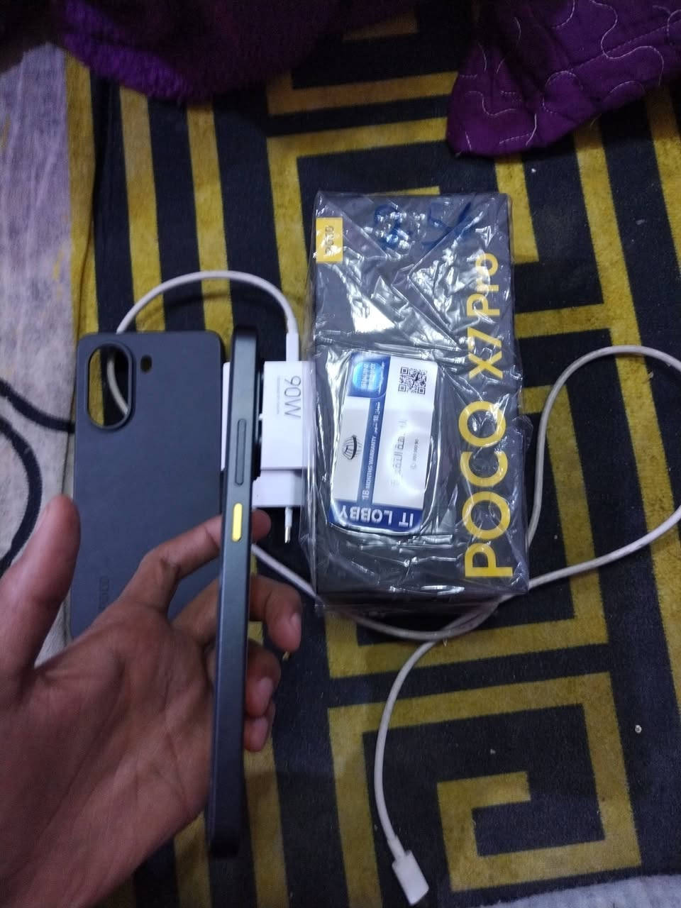 سلام عليكم موبايل بوكو x7برو للبيع والمراوس بايفون 12 أو 13 اخو جديد الذاكره 256 مكفول كفاله عامه السعر 375 للاستفسار واتساب ***********
