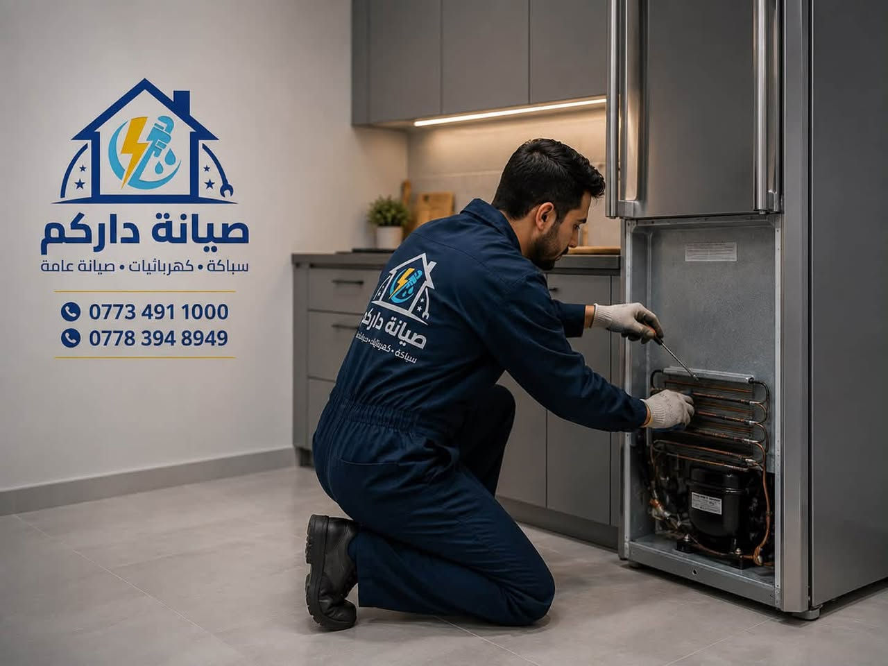 صيانة جميع الأجهزة الكهربائية المنزلية
خدمة احترافية لجميع أعمال الصيانة المنزلية
🔧 صيانة المكيفات (سبلت، شباك، ومركزية)
❄️ صيانة الثلاجات والمجمدات (الفريزرات)
🧺 صيانة الغسالات الأوتوماتيك والعادية
🔥 صيانة الأفران والطباخات الكهربائية والغازية
🍽️ صيانة الجلايات وغسالات الصحون
💧 صيانة السخانات الكهربائية
🌬️ صيانة المراوح وشفاطات المطابخ والحمامات
⚡ إصلاح الأعطال الكهربائية المنزلية
🔌 تبديل القطع التالفة الأصلية
🛠️ فحص وتشخيص الأعطال بدقة
🧼 تنظيف وصيانة دورية للأجهزة
✔️ خدمة منزلية سريعة
✔️ فنيون ذوو خبرة
✔️ أسعار منافسة وضمان على العمل
📞 ***********
📞 ***********
