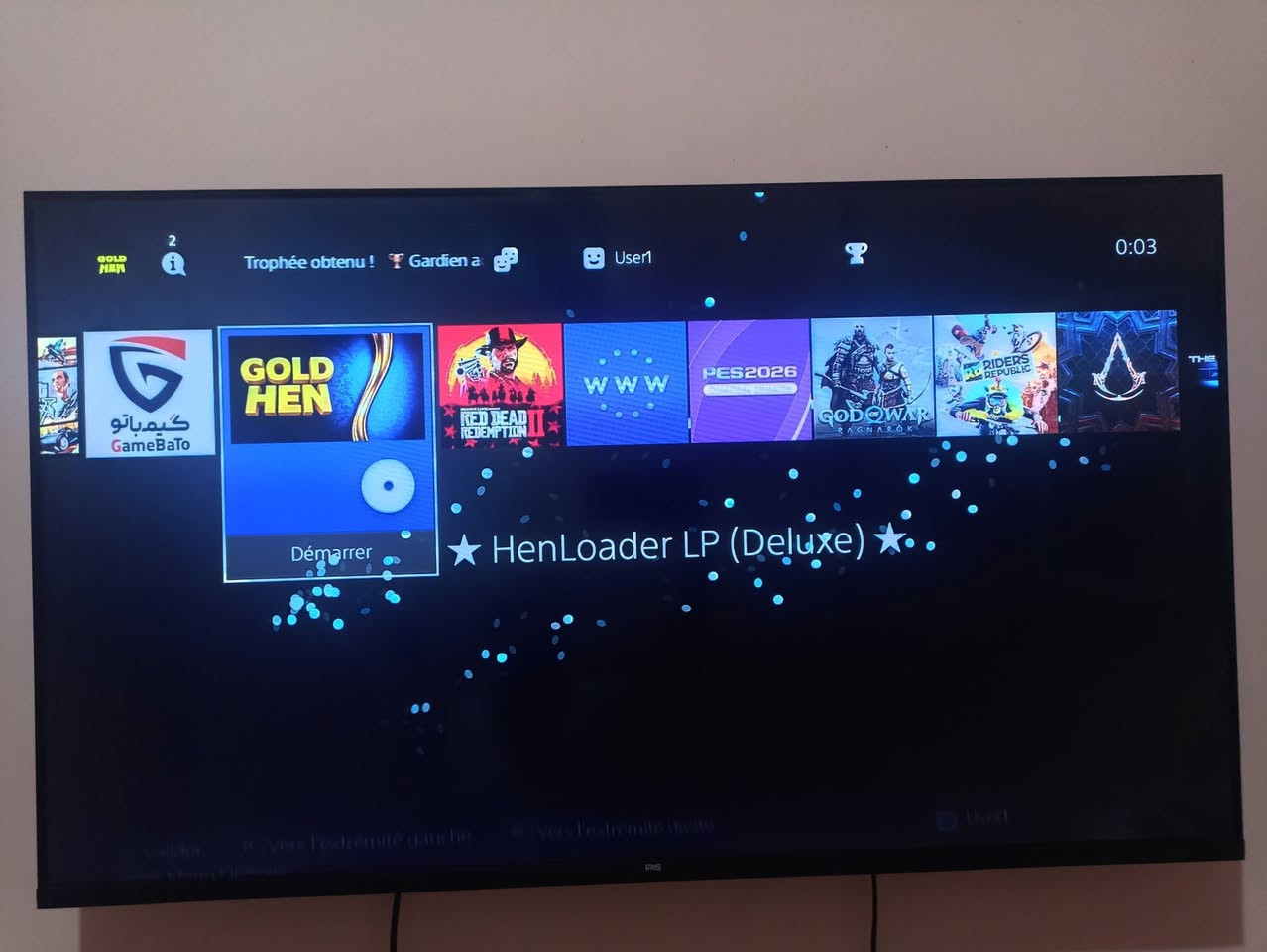 ps4 fat meflatchya 12.52 b tique garantie بلاي 4 مفلاشية بتيكي قارونتي ونقية بزاف ومعمرة ليجو
n9ya bzaf wfiha 6 joux : 
red dead Redemption 2
سيد الحرب راقناروك
pes 26
gta 5 
Riders Republic
assasins Creed Mirage 
fiha 1 manette Copé
câble HDMI et câble alimentation 
prix : 41000 (ربع ملايين ومية) 
وسط غليزان وتوصيل متوفر بشرط تفارسيلي 50 الف من دراهم لاكونصول باش نبعثهالك 
رقم الهاتف : 0556896329
مرحبا بكم 😊✨🎮


**إذا كنت صاحب هذا الإعلان وتريد حذفه لأي سبب، رجاءا أرسل رسالة إلى الدعم الفني**