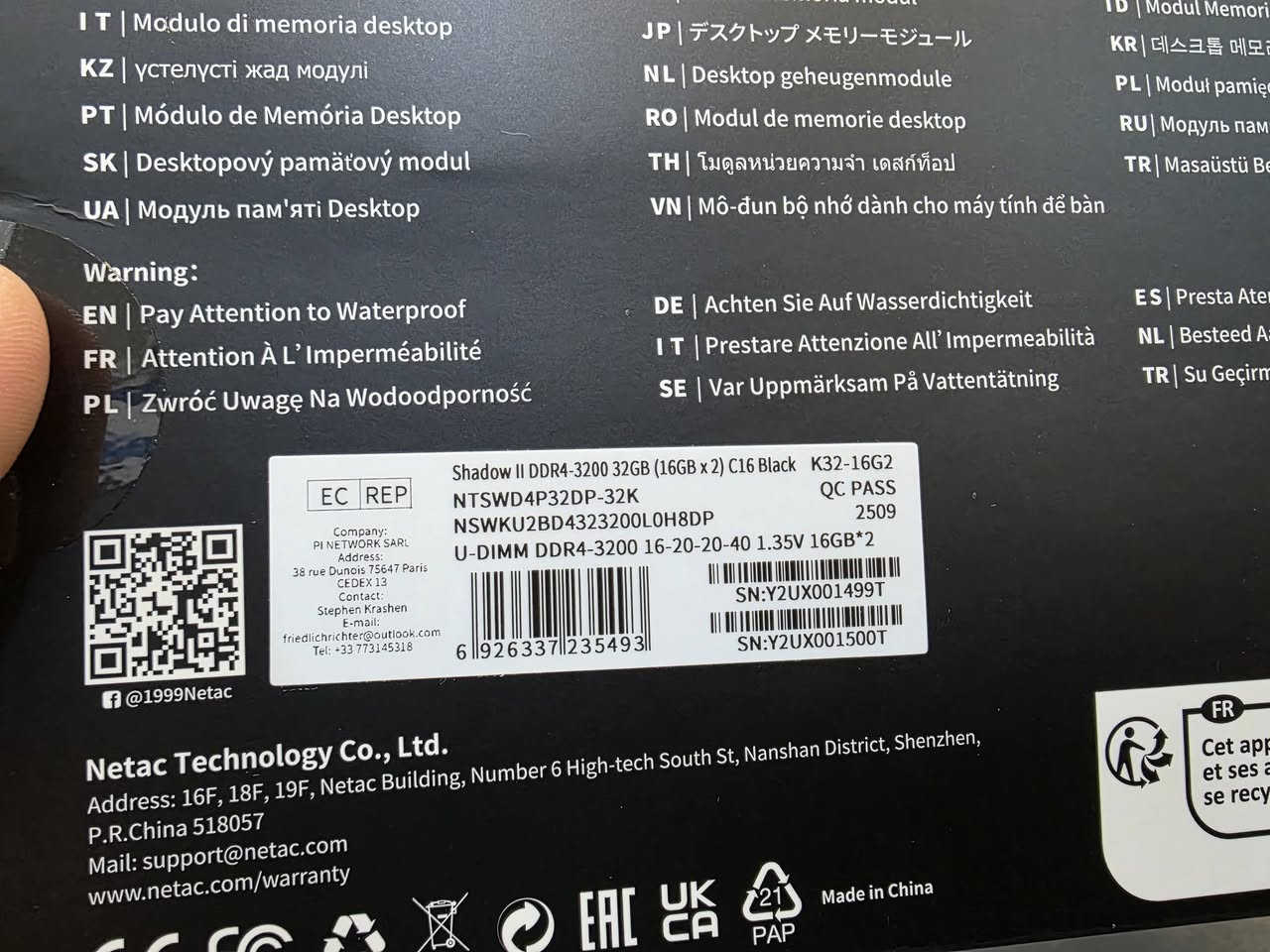 RAM DDR4 3200- 32GB 2*16GB NEW
ڕام ٣٢ گێگا نوێ جدید


**إذا كنت صاحب هذا الإعلان وتريد حذفه لأي سبب، رجاءا أرسل رسالة إلى الدعم الفني**