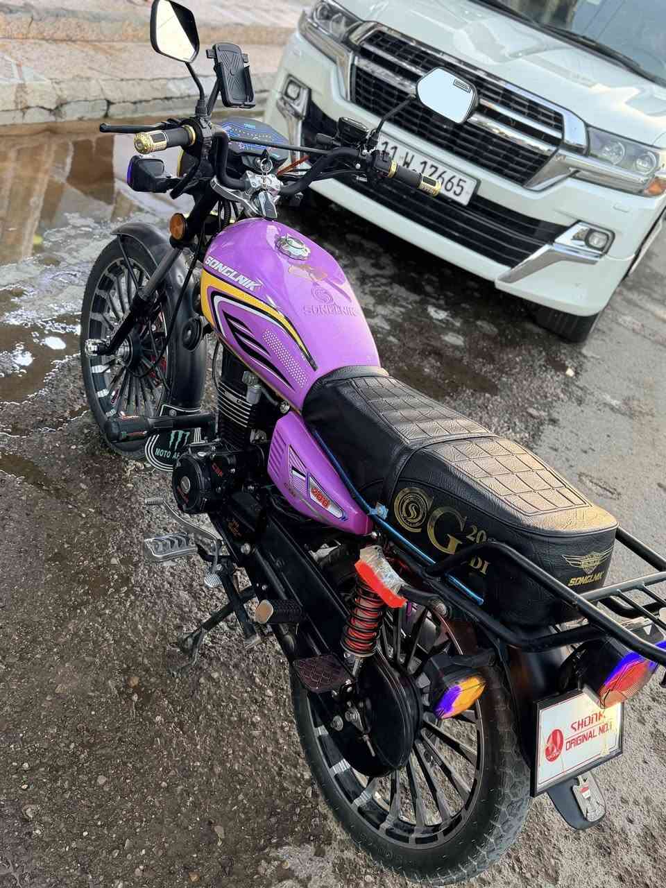 للبيع سونك 2026 بعده اخو زيرو
مستخدم قليل جديد 
مال جناي الف مذب علي 
محرك اسود 200 CBF
لون مميز بنفسجي 
كله شغال مكفول من كلشيي الف مذب علي 
السعر 900 وبي مجال 
عنوان رمادي 
***********
