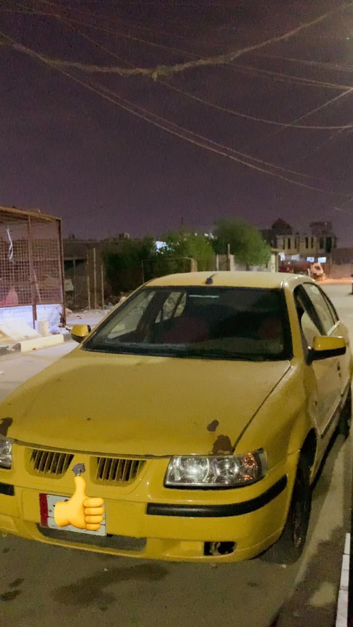 سلام عليكم سياره سمند مديل 11 سنويته مصفره ربع ما عليه بيه كزكيت قبل يومين بيعه كوم حديد سعره22قفل عنون البصره ***********
