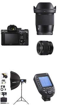 معدات كامله للبيع نضافه 95‎%‎ شراي اتصل 07807075360 سوني A7iii  عدسه 1...