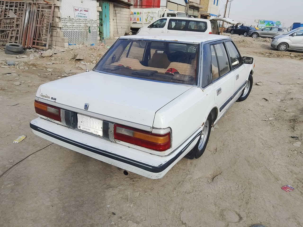 سلام عليكم للبيع او مراوس سوبر مديل 1985 رقم بغداد دولي انكليزي باقي على استلام لوحات سنويه مشروع وطني جديده راعيه يمي بناصريه شرط تحويل ثاني يوم مكينه وكير بلاد جدد كير عادي حداديه جديد تخم تاير جديد ويل عادي بلاد سياره مكفوله من ضربه وصبغ بيه مكانات قليل وكص ونقل وعيب شرعي وصوليات السعر 45 وبيه مجال لشراي مكاني ناصريه مركز شراي يتصل وبخدمته وهاذ رقمي ‏.           ‪0781 662 7577‬‏
