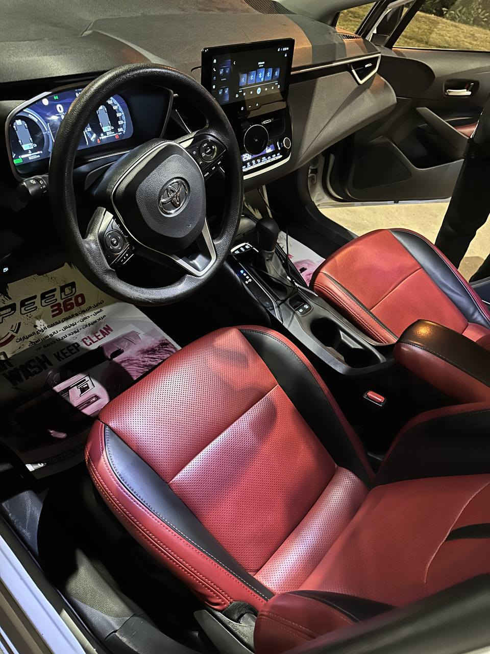 كورلا هايبرد 24 شكل امريكي
‏
‏رقم بغداد بأسمي
‏ماشية 35 
‏كلين مكفولة من اي صبغ او بارد 
‏السيارة فول مواصفات 
‏كشنات جلد احمر 
‏فتحة سلايد روف 
‏اوتو هولد 
‏رادار امامي 
‏بصمة
‏دشبول دجيتال
‏تبريد قطعتين 
‏اشاير مري جانبية 
‏مانع انزلاق 
‏
‏السعر : 155 وبيهة مجال بسيط  للشراي 
‏مكاني بغداد الغزالية 
‏الرقم : ***********
‏
‏
‏
‏
