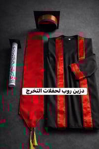 روب تخرج • بكج كامل • قماش بولستر