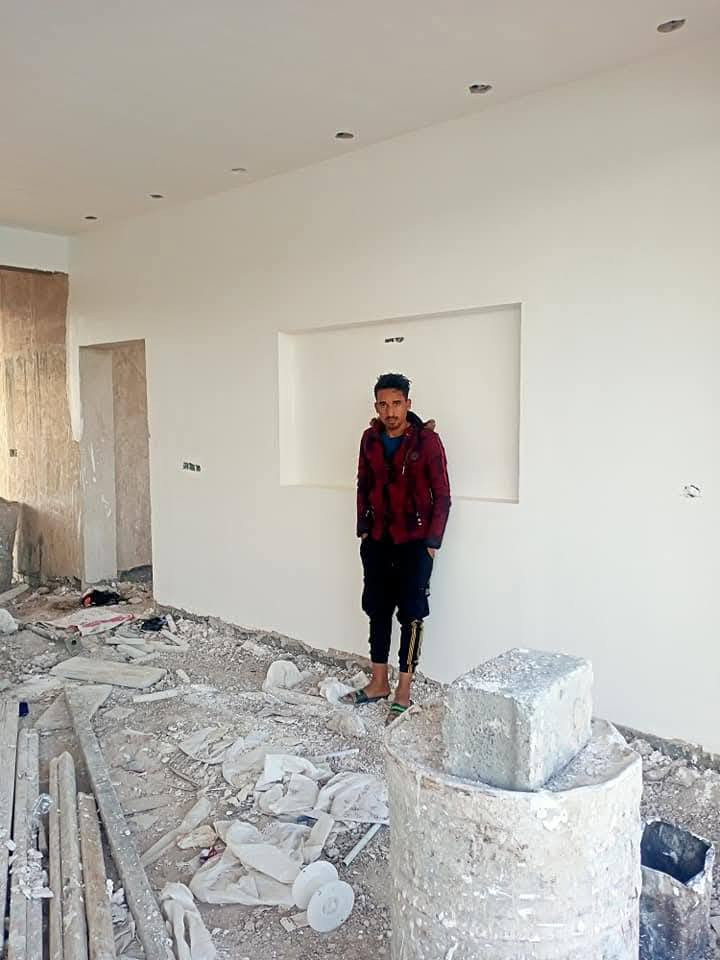 عملنه لبخ جص وابياض ***********
