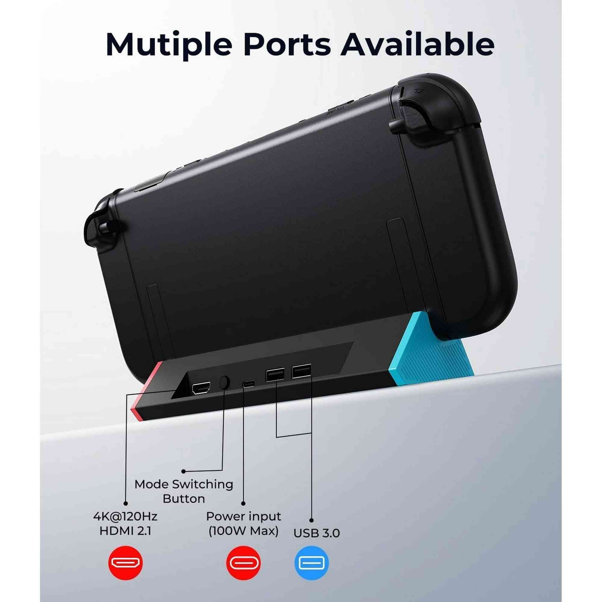 قاعدة شحن وعرض لجهاز Nintendo Switch 2
منفذ شحن Type C
2 منافذ USB مع قدرة 100W
دقة عرض 4K@120Hz , 8K@30Hz
السعر 25 🛑


**إذا كنت صاحب هذا الإعلان وتريد حذفه لأي سبب، رجاءا أرسل رسالة إلى الدعم الفني**