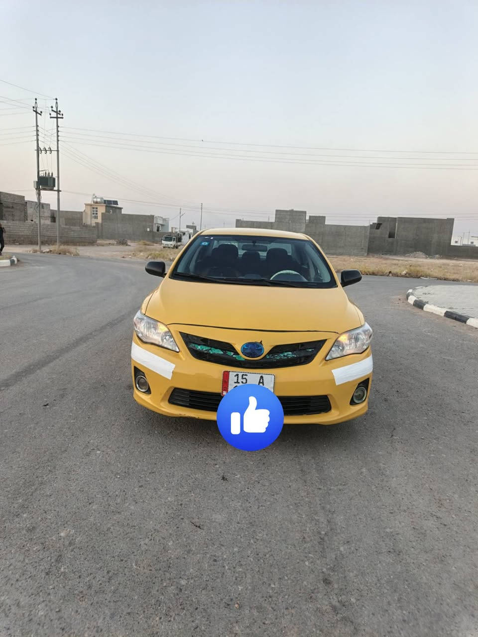 بسم الله على بركت الله (للبيع) كورلا موديل 2010 تكسي سنوية صالحة لغاية (2030) رقم انبار انكليزي شرط التحويل ضررها 3 قطع امامية السيارة جاهزه محرك كير صدر تايرات تبريد كلها شرط..بيع مراؤس يرهم للاستفسار (***********)..(***********).
