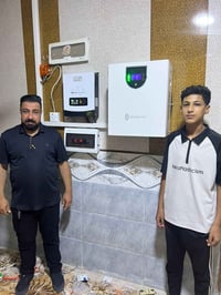 منظومة شمسية • باتري ليثيوم • القيارة