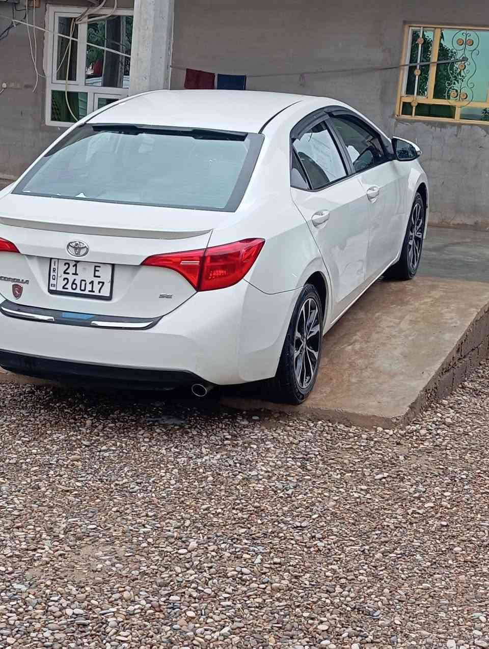 السلام عليكم للبيع
كورلا 2018 SE لون ابيض صدفي مميز جداً
محرك 1800 VVTi بدون فتح بدون عيب
⬅️ضرر جاملغ السائق فقط صبغ 
ملاحظه السياره بانزين أو غاز
كير/محرك/صدر/شرط/تبريد ثلج/جاهزة
(لايت دبل عدسه /حاجب ليد/بروجكتر ليد/داخل جلد وقماش /كشنات حضن/شفتات ستيرن/شاشه اعطال/شاشه كار بلي كبيره وكامره /نظام سبورت)
وبعد بيها مواصفات هوايه…
رقم سليمانيه 
السعر 143$  وبيها مجال 
العنوان ديالى قره تبه
***********
