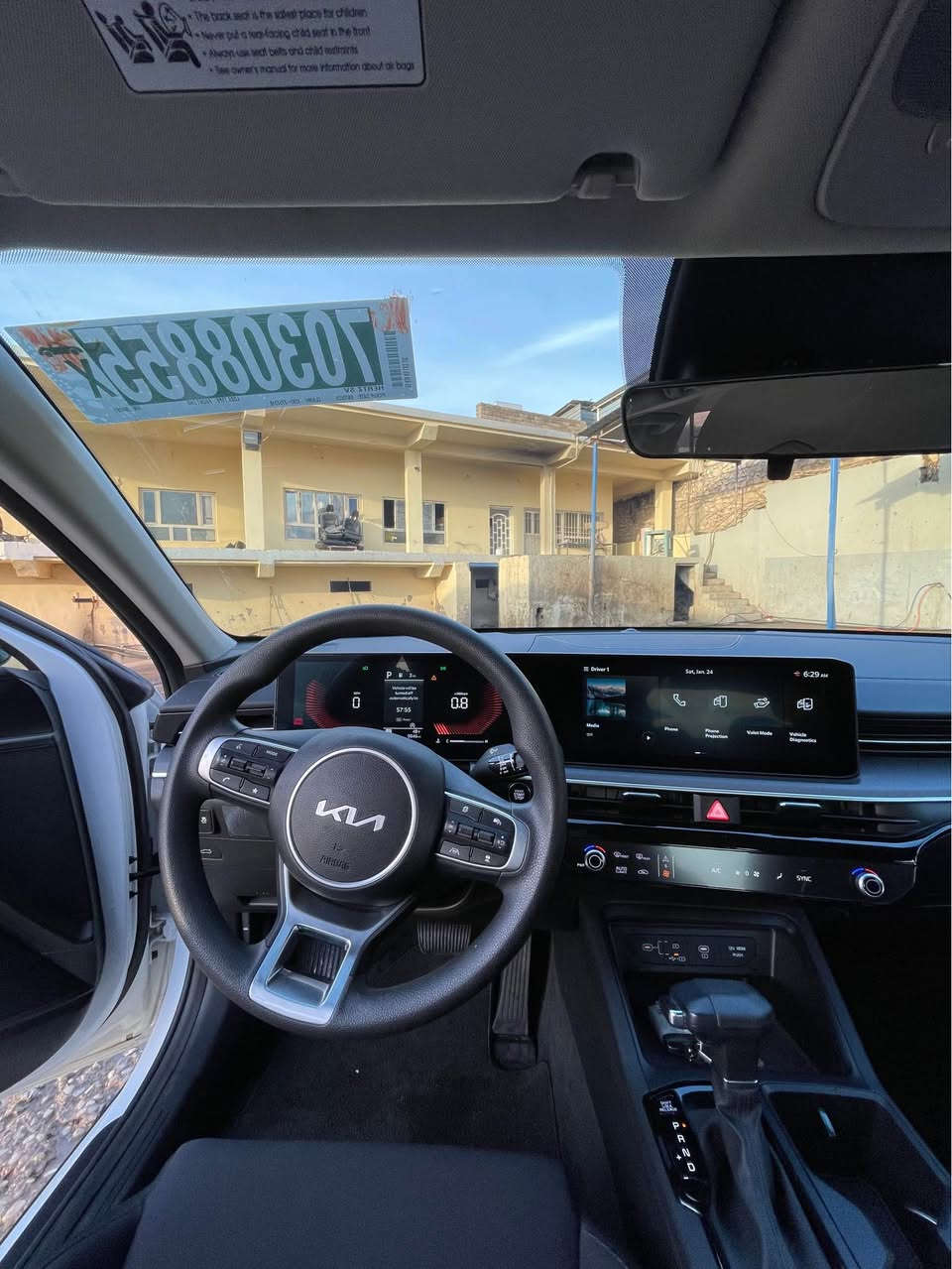 سلام عليكم ورحمة الله وبركاته 
KIA K5 2025 LXS
شكل جديد
فقط بنيد صبغ 
بدون دواخل و شاصي 
ايرباك ستيرن سستم شركة
ماشية 9 الف ميل
محرك 2.5L(4V) 
موصفات 
بصمة 
بريك بصمة 
ابواب بصمة 
تحكم ستيرن 
تحديد سرعة 
تبريد لمس 
گيج الكتروني 
شاشة كبير 
AUTO HOLD
AUTO OFF
صندوق شفت 
كاميرا رواية خلفية 
رادار خلفي 
رادار امامي 
رادار جانبي
سعر 188$ و بيها مجال 
*********** واتساب موجود أربيل, العراق
