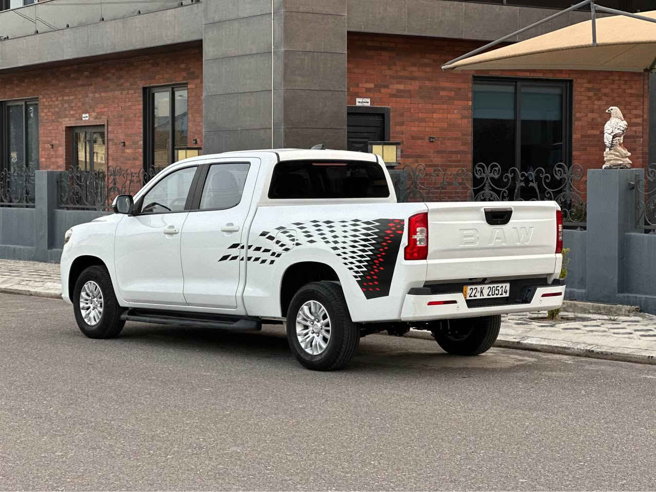 BAW pickup 2023 Large
بیکاب باو مودیل 2023 مکفولە کفالە عامە گیر عادی محرک 20 سیارە دبل قمارە کبیرە مثل فورد اف150 شاشە کبیرە کامیرا و حساس و کشنات جلد محرک یابانی رقم اربیل و باسمی ماشیە 20 الف کیلومتر
 موجودە من اربیل *********** واتساب
پیکەب باو مۆدێل 2023 سپی گێڕ عادی 
فول مواسەفات مکینە 20 گیر عادی دبل قمارە لارج شاشە گەورە کامیرا حساس کوشن جلد گێچ الکترونی تحکم ستیرن مکینە یابانیە
گێڕ تەبرید مەکینە سبوغ لێدراو هەمووی بەشەرت
رەقەم هەولێرە و بەناوی خۆمە هەموو شتی تازەیە
تەنیا 20 هەزار کیلومتر رویشتووە
سعری 138 وەرەقە و مجال
*********** واتساب أربيل, العراق
