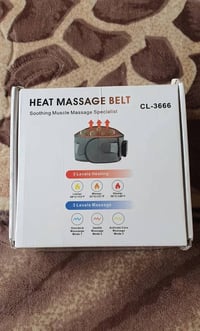 حزام تدليك • ٣ مستويات حرارة • آلام الظهر