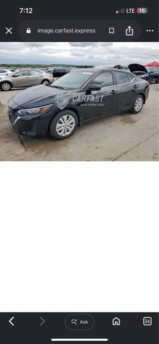 2024 sentra S 
جاملغ و باب صبغ  
بدون دواخل 
سيارة مكفولة بدون مصرف
شراي. اتصل *********** واتساب أربيل, العراق
