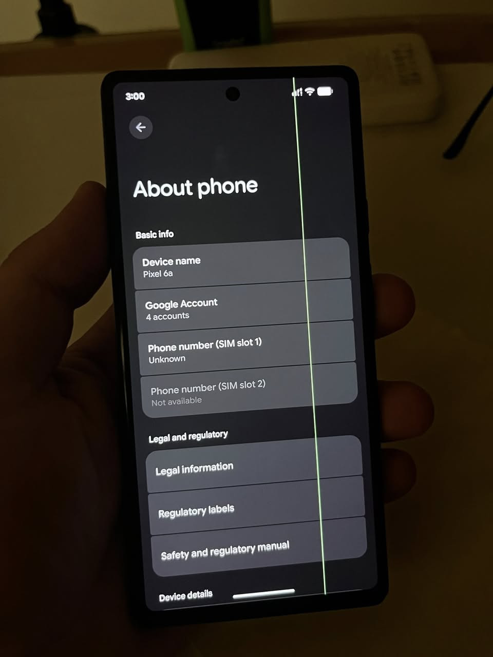 Google Pixel 6a
نظافة 90‎%‎ 
خط خفيف مرات نادرة يطلع فقط من تضغط بطرف الشاشة و يختفي ورة دقايق 

السعر 125 الف قفل مع التوصيل


**إذا كنت صاحب هذا الإعلان وتريد حذفه لأي سبب، رجاءا أرسل رسالة إلى الدعم الفني**