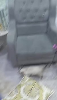 كنبة ١٠مقاعد • رصاصي • نظيف