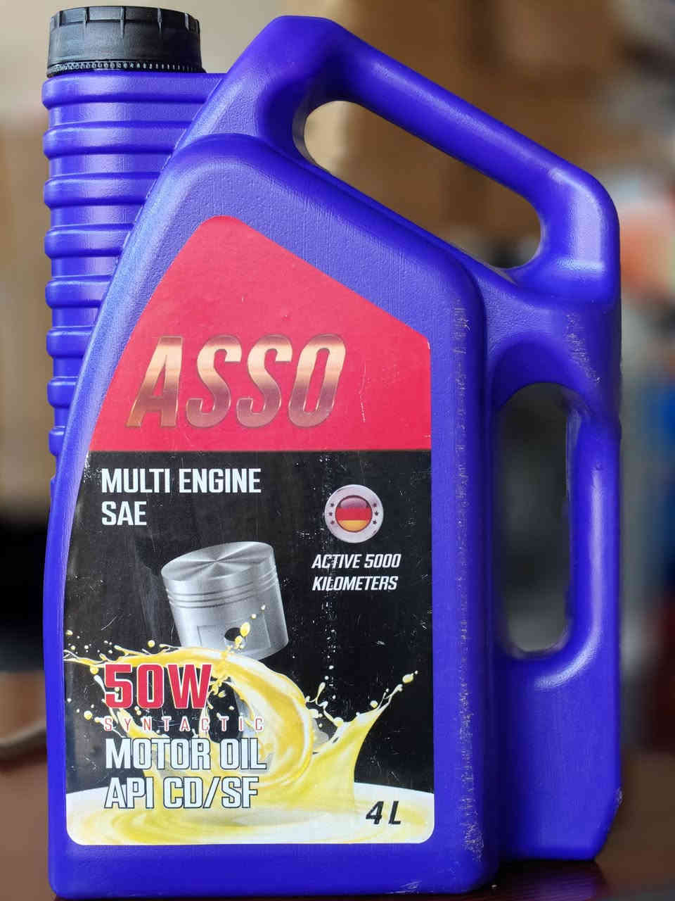 حافظ على محرك سيارتك بزيوت ذات جودة عالية وأسعار تنافسية بشراء زيوت اسو .اسو
زيوت اسو تحتوي على ٧ انواع اضافات تحافظ على المحرك بصورة كاملة وتزيد من عمرها لسنوات أكثر 
تحتوي زيوت اسو على
مانع أكسدة 
مانع رغوة
مانع احتكاك
محسنات لزوجة 
محسن لزيادة جريان الزيت وعدم انجمادها 
محسنات لتنظيف داخل المحرك 
محسنات لزيادة ثباتية الزيت 

لدينا خدمة توصيل لجميع محافظات العراق للكميات
***********
*********** واتس اب
العراق الموصل حي تأميم قرب محطة تعبئة تأميم مجمع السلام التجاري رقم مكتب 73
