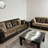 طقم تركي • مخمل بني • سليمانى