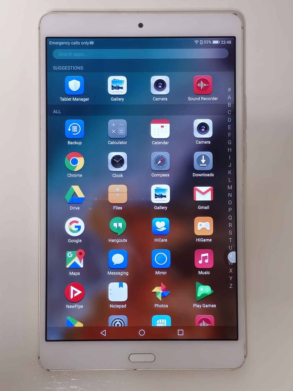 Huawei Tab 

Version7.1 

Ram 2 GB 

16 GB 

Dual Speaker 
Simcard 
Shwen Memory
Battery 4980 Mah

SCREEN HD  8.0 inch

NRX 70 Hazar السليمانية, العراق


**إذا كنت صاحب هذا الإعلان وتريد حذفه لأي سبب، رجاءا أرسل رسالة إلى الدعم الفني**