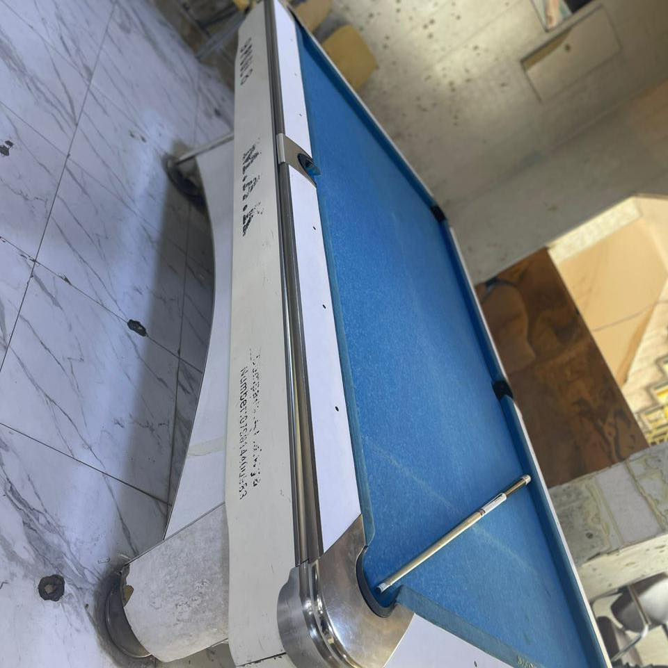 السلام عليكم ورحمة الله وبركاته يعلن تجهيزات محمد هاني عن وصول وجبة من طاولات البليارد المستخدمة  وبنضافة ﺈ̃̄ﻟﺈ̃🜼 تقل  85/100 سوبر ماستر تك سوبر ماستر دبل عدل سوبر ماستر نفخ ويركا ميلو اس بي تي. سوبر نيو  ام اࠗيަ كي.  يلن  وايضاً يتوفر. شد ونقل لجميع محافضات العراق 
للحجز او الاستفسار. مراسله واتساب او التصال مباشر ***********
