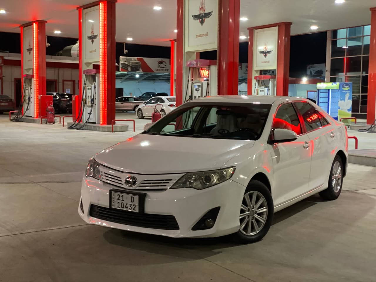 كامري 2012خليجي سعرها 138
بدون صبغ وتبديل بيها مكانين كارت بس
كير ومحرك بشرط مامفتوح
سنوي ورقم كلها جدي 
شراي يخابر ***********
مكان كركوك
