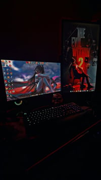 سلام عليك تجميعه كامله للبيع   شاشه msi حجم24 180HZ كارت شاشه 4060ti8G...