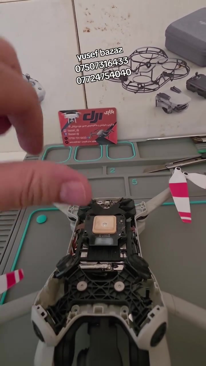 🚁 Dji Center Service Drone
تایبەت بە چاککردنەوە و خزمەتگوزاری دڕۆنەکانی DJI 🔧✨
بە سەرکەوتوویی دڕۆنێکی
DJI Mini 4 Pro
چاککرایەوە لەگەڵ گۆڕینی:
📡 GPS
🛩️ Propeller
💻 Software
🎯 Calibration
کارکردن بە شێوازێکی پڕۆفیشناڵ و وردی بۆ گەڕاندنەوەی دڕۆن بۆ باشترین دۆخ ✅
📞 ***********
📞 ***********

