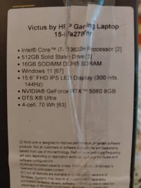 RTX 5060 • i7-13620H • شهر استعمال