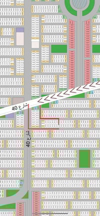 قطعة أرض • شارع ٤٠ • مؤشر القطاع الثاني
