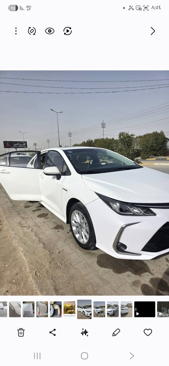 للبيع كورلا موديل 2022 سياره مكفول كفال عام عدا سونار ملته رقم بغداد مدوار ثاني يوم سعر 140  ***********
