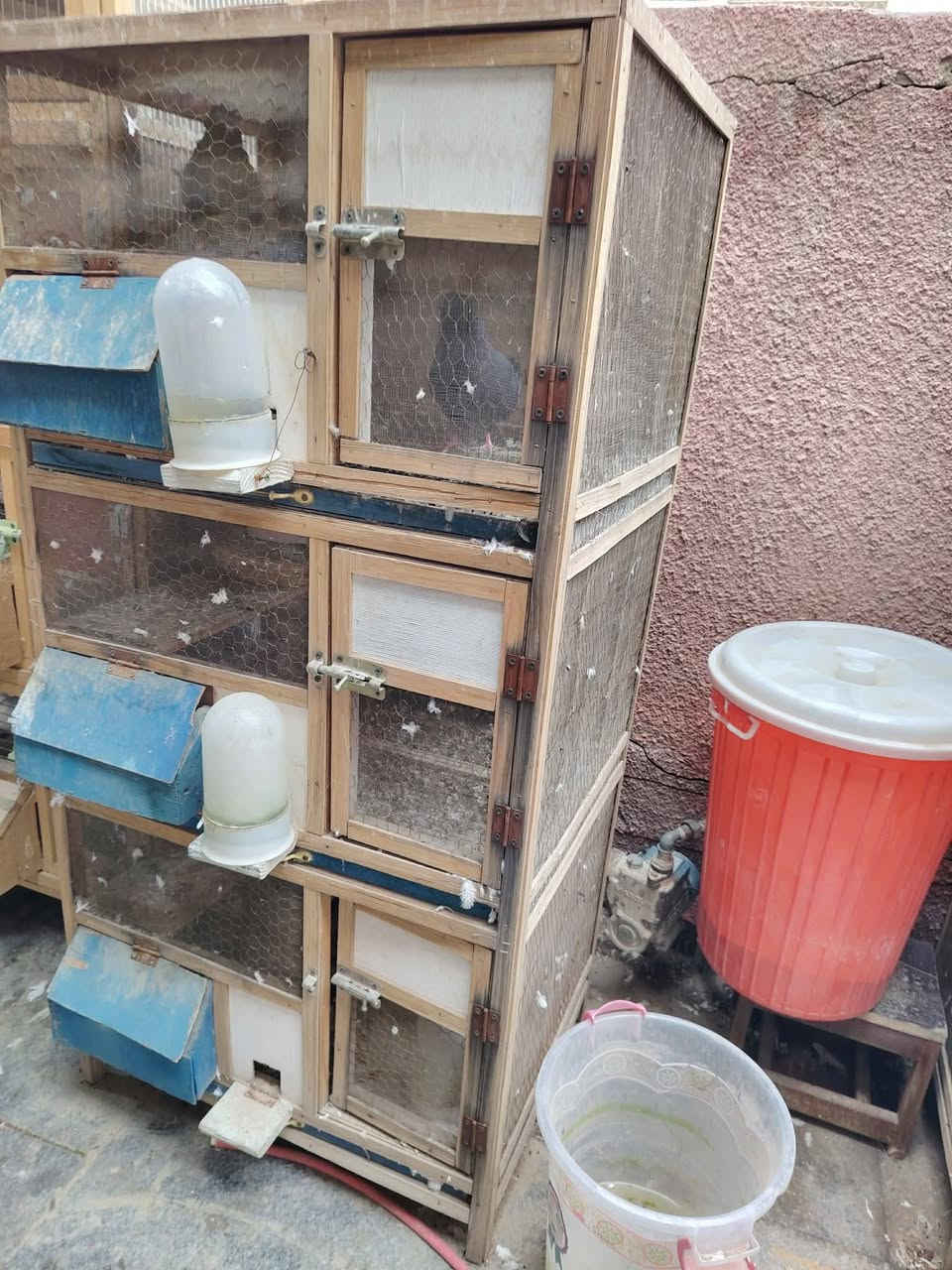 السلام عليكم ٣ اقفاص كل قفص بيه ٣ خانات وجررات تنظيف كلهن ب١٢٥ وبيهن مجال بغداد البياع الَمعالف تقاطع الربيعي رقم الهاتف ***********
