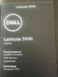 لابتوب للبيع   Dell 3540  جيل 12 جديد مامستخدم ولا دقيقة بالباكيت (جا ...