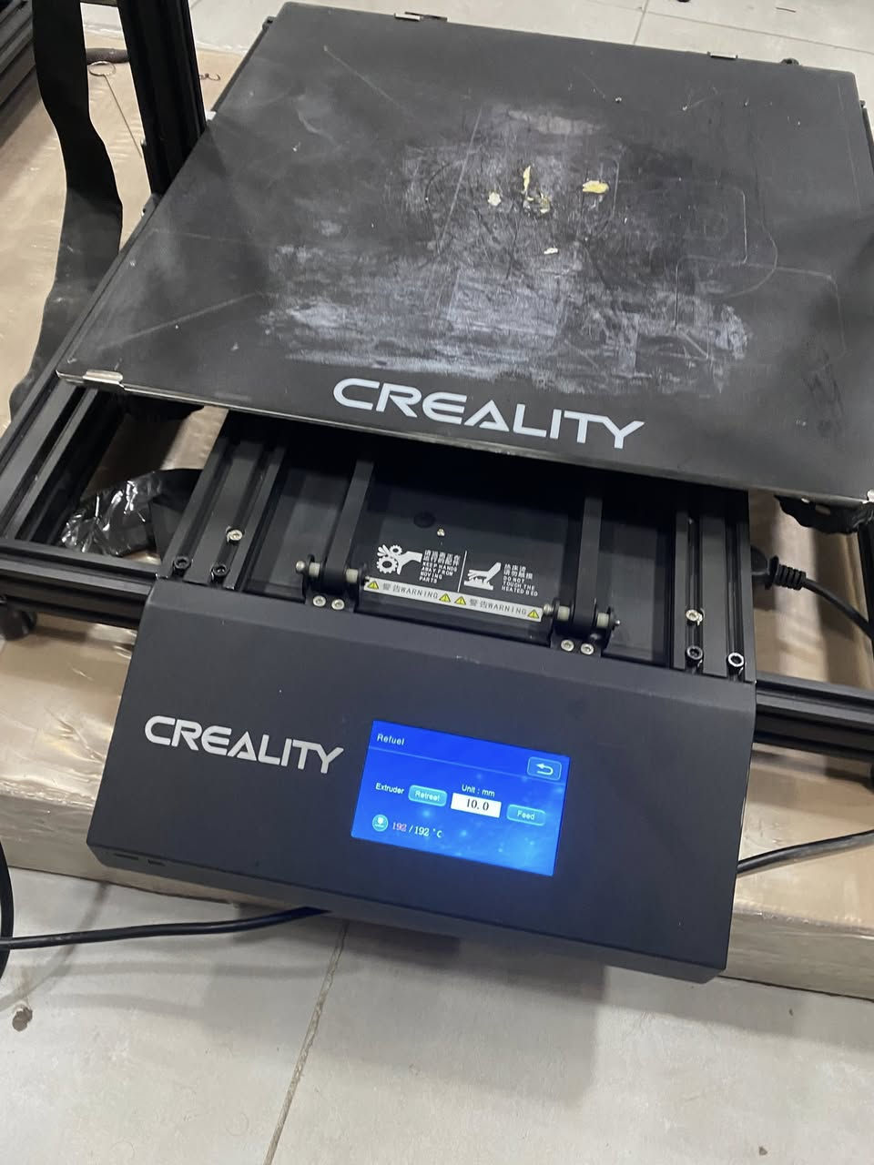 السلام عليكم عندي ثنين طابعات CR-10 MAX نظيفات جداً فقط البيد يحتاجلة تنظيف
الاولى تطبع بدون اي مشكلة بس الثانية النوزل يصير حار بس مينزل فلمنت النوزل الصغير يرادلة تنظيف او تغيير 

الطابعات يفيدن للمشاريع الكبيرة و الصغيرة لان قياس طبعها ٤٥*٤٥*٤٧ سم جداً كبير

ثنينهم رايدهم ب٦٠٠ الف 
انت تنظفهم و ترتبهم و تشتغل بيهم وحدة شغالة تمام و اللخ نوزل يرادله تبديل 

توصيل موجود


**إذا كنت صاحب هذا الإعلان وتريد حذفه لأي سبب، رجاءا أرسل رسالة إلى الدعم الفني**