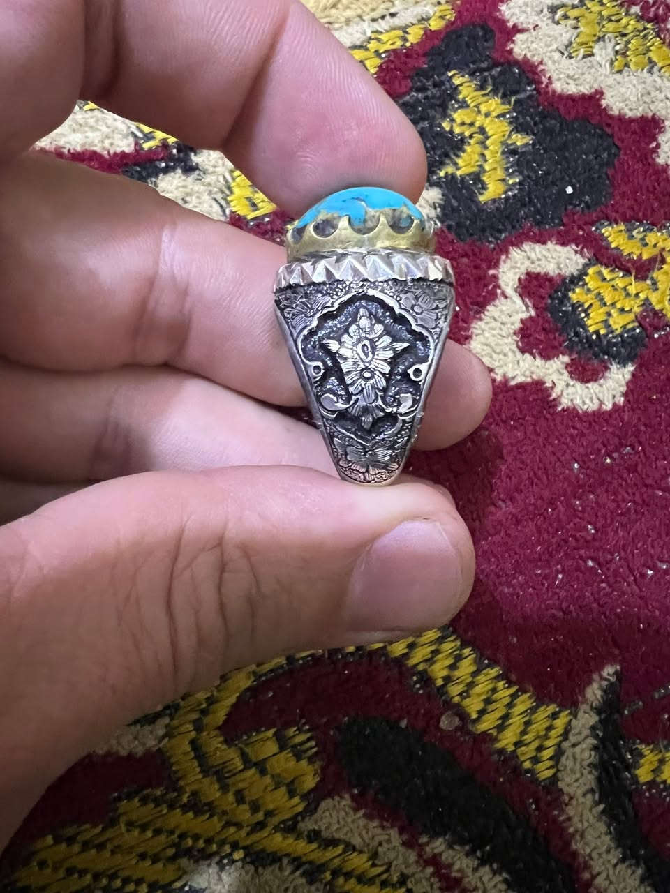 السلام عليكم
محبس فيروزي نيشابوري شجري قم داريه درجه اولئ        صياغه يدويه قلم زني


**إذا كنت صاحب هذا الإعلان وتريد حذفه لأي سبب، رجاءا أرسل رسالة إلى الدعم الفني**