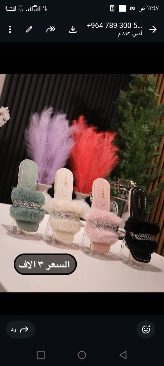 سليبر فرو نازوكي كل قياسات طبي مريح للتواصل واتساب##سليبر##شبشب##متابعه ##لانجري##تفاعل##لايك##لايكاتكم##


**إذا كنت صاحب هذا الإعلان وتريد حذفه لأي سبب، رجاءا أرسل رسالة إلى الدعم الفني**