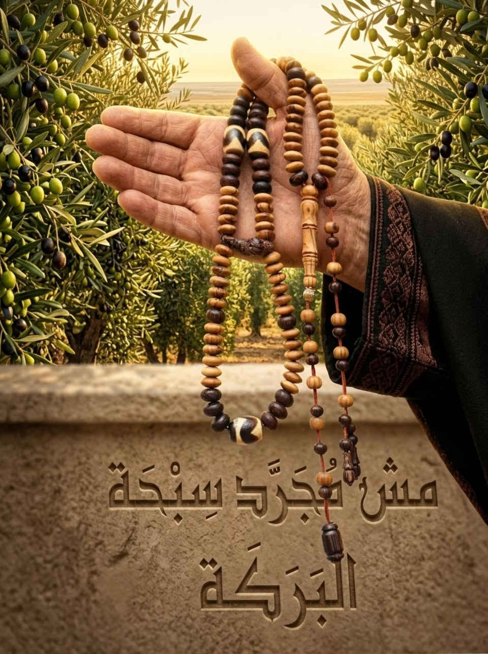 الْبَرَكَة
من سلسة | الجذر 
ليست سبحةً تُمسك باليد فحسب…
بل معنى يُصاحِب صاحبه في لحظات الذكر والسكينة.
صُنعت بعناية من خشب شجرة الزيتون المباركة
الذي عُرف منذ القدم برمزيته للسلام والطمأنينة،
ولملمسه الدافئ الذي يمنح شعورًا بالسكينة مع كل تسبيحة.
تتخللها فواصل من نواة التمر
التي تحمل رمزية البركة والعطاء،
وتُضفي على السبحة قوةً طبيعية ومتانة تدوم.
وتزينها قطع من التِّبت
بلمستها العتيقة المميزة،
لتمنح السبحة حضورًا روحانيًا وهيبةً لا تخطئها العين.
كل حبةٍ فيها
صُنعت لتكون رفيقًا للذكر،
ولتحمل بين تفاصيلها معنى الصفاء والبساطة.

البرَكَةُ
من شجرة الزيتون المباركة
حين يجتمع جمال الطبيعة…
مع روح الذكر.
#meshmogaradsebha
 #مش_مجرد_سبحة
 #البركة #سبحة_فاخرة #روحانية #خشب_الزيتون #نواة_التمر #تبت #ذكر #سكينة #هدوء_الروح #فخامة #سبحة_VIP #هدية_روحانية #مجوهرات_روحانية #صناعة_يدوية #LuxuryPrayerBeads #SpiritualElegance #HandcraftedBeads #Mindfulness #BlessedBeads #هدية_روحانية_فاخرة #تسبيح_راقي #قطعة_فنية_روحانية #VIPBeads


**إذا كنت صاحب هذا الإعلان وتريد حذفه لأي سبب، رجاءا أرسل رسالة إلى الدعم الفني**