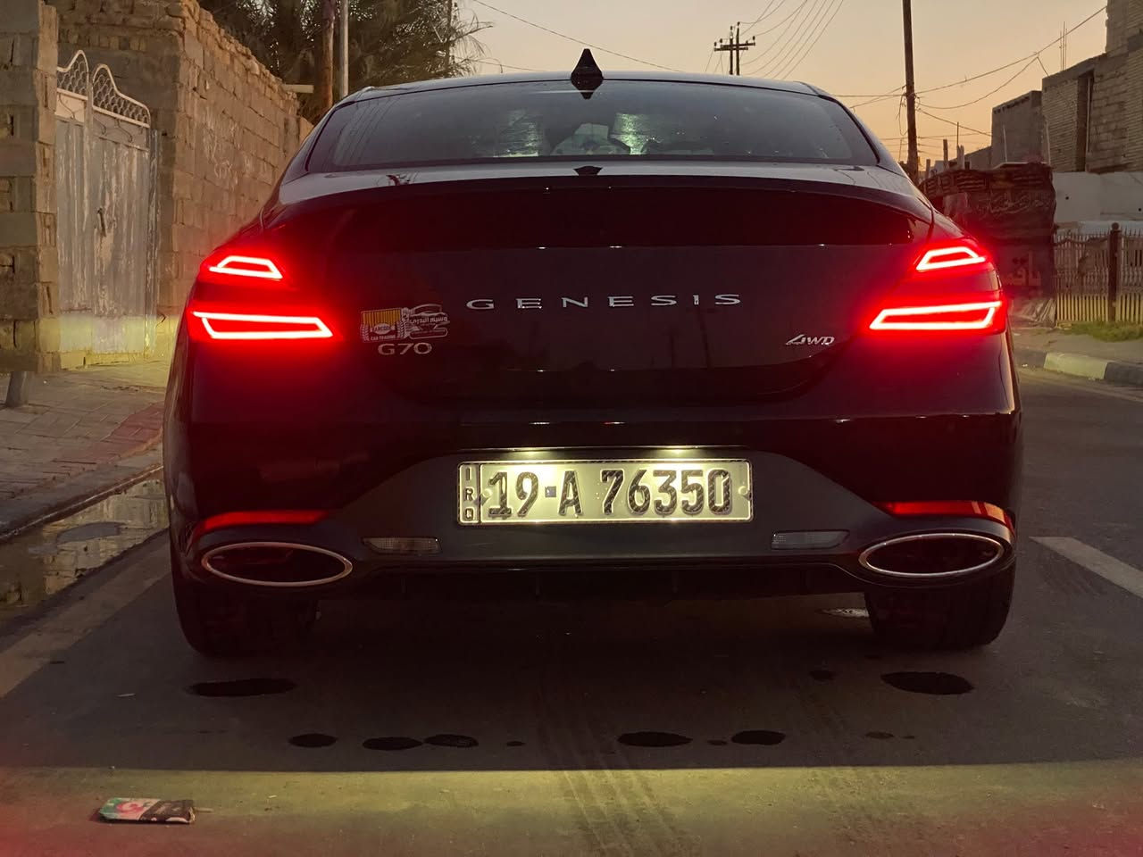 سلام عليكم
Genesis g70 2500 turbo (2025)
العداد : 7000  اخت الزيرو
الفئة: برستيج اعلى فئة تو ويل (دفع خلفي) 

🔴 رقم التواصل : ***********

لون : اسود + دواخل احمر 
حادث السيارة : (كلين) الهلال الخلفي فقط بدون صبغ بدون تبديل رجع بارد مثل ما موضح بالصور

السيارة فول 1/1 اعلى فئة

- فتحة سقف بانوراما
- داتا شو
- 5 وضعيات قيادة (eco- normal-sport-sport plus- costume) 
- اكزوز بلادي رياضي + بيها اكتف كزوز 
- لانج كونترول
Auto Hold -
- شاشة كبيرة
- كشنات امامي تدفئة تبريد 
- كشنات كهربائية + ميموري
- تدفئة ستيرن
- ستيرن كهرباء
- كامرات ٣٦٠ درجة
- حساسات امامي خلفي
- سقف كنتارا
- بريكات برمبو ٦ بستم بلادي
- جامات اوتماتيك 
- سايد بريك كهربائي
تبريد قطعتين 
- رادارات امامي وخلفي وجانبي
- نظام تحديد المسار
- مري شفط +اشارة + تعتيم
- لايتات LED امامي خلفي
- دخول ذكي مع انارة ترحيب
- قيادة ذاتية
- تحديد مسار + مثبت سرعة تفاعلي يدوس بريك ويمشي تلقائي
السعر الاتصال او الواتساب
