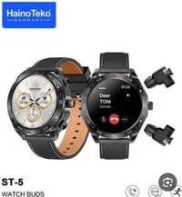 ساعه ام الايربود اتصال اشعارات واتساب مازنجر مع ميزة تتبع الساعه من ال...