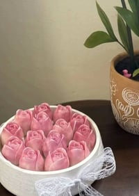 عيد المعلم • شموع معطرة • كاسه توليب