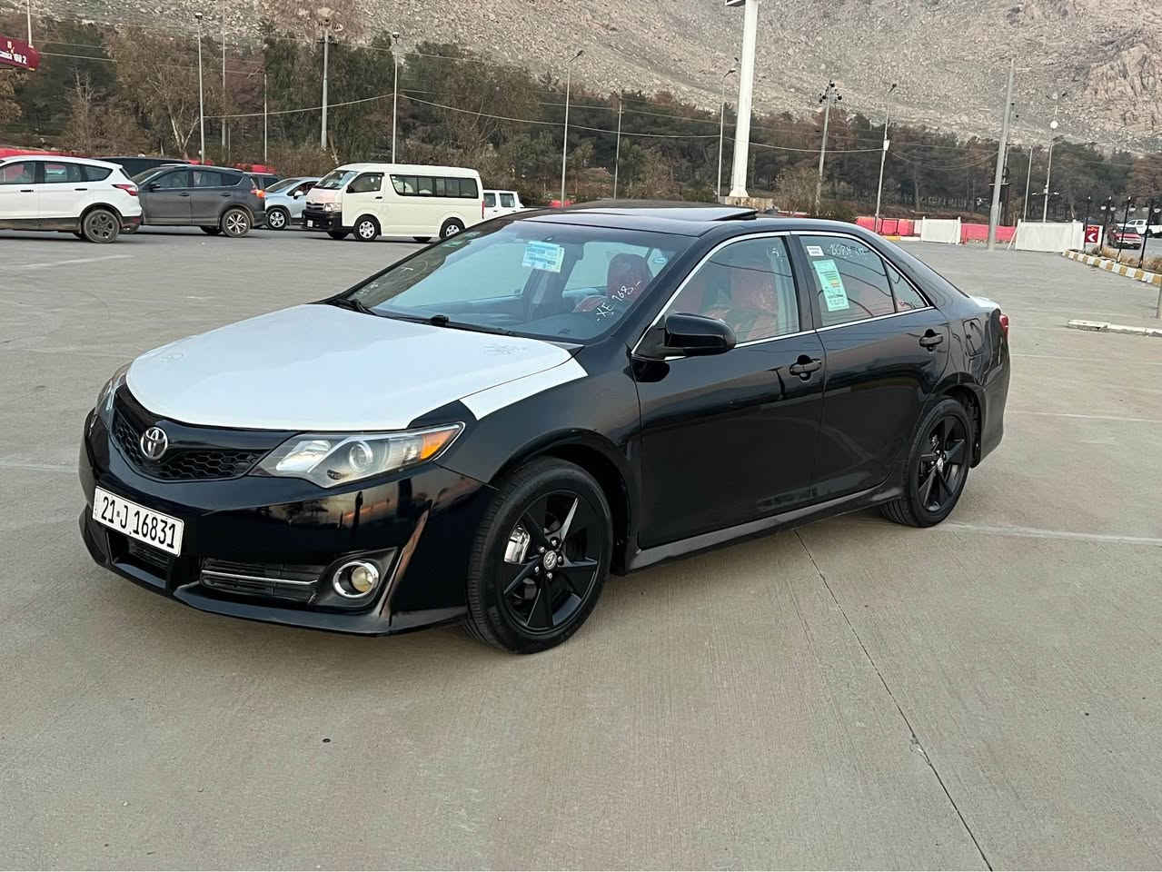 کامری ٢٠١٢  مەواسەفات se سلایت    کوشن کارەبایی  دژە خلیسک گێر حادی و تۆماتیک تەحدیل سورحە فۆیۆم و بلوتوس و جەندەها مواسەفاتی تر
سەنەوی و تایەی تازەیە گێر و مەکینە بە شەرت وەکوو بۆیاخ  بەس بۆنیت بۆیاخە  بێ ناوەوەوە
شوێن :رانیە
***********vibar w watsapp
*********** رانية, السليمانية
