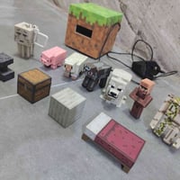 مجموعة ماينكرافت • مع التوصيل • ساعة شغالة